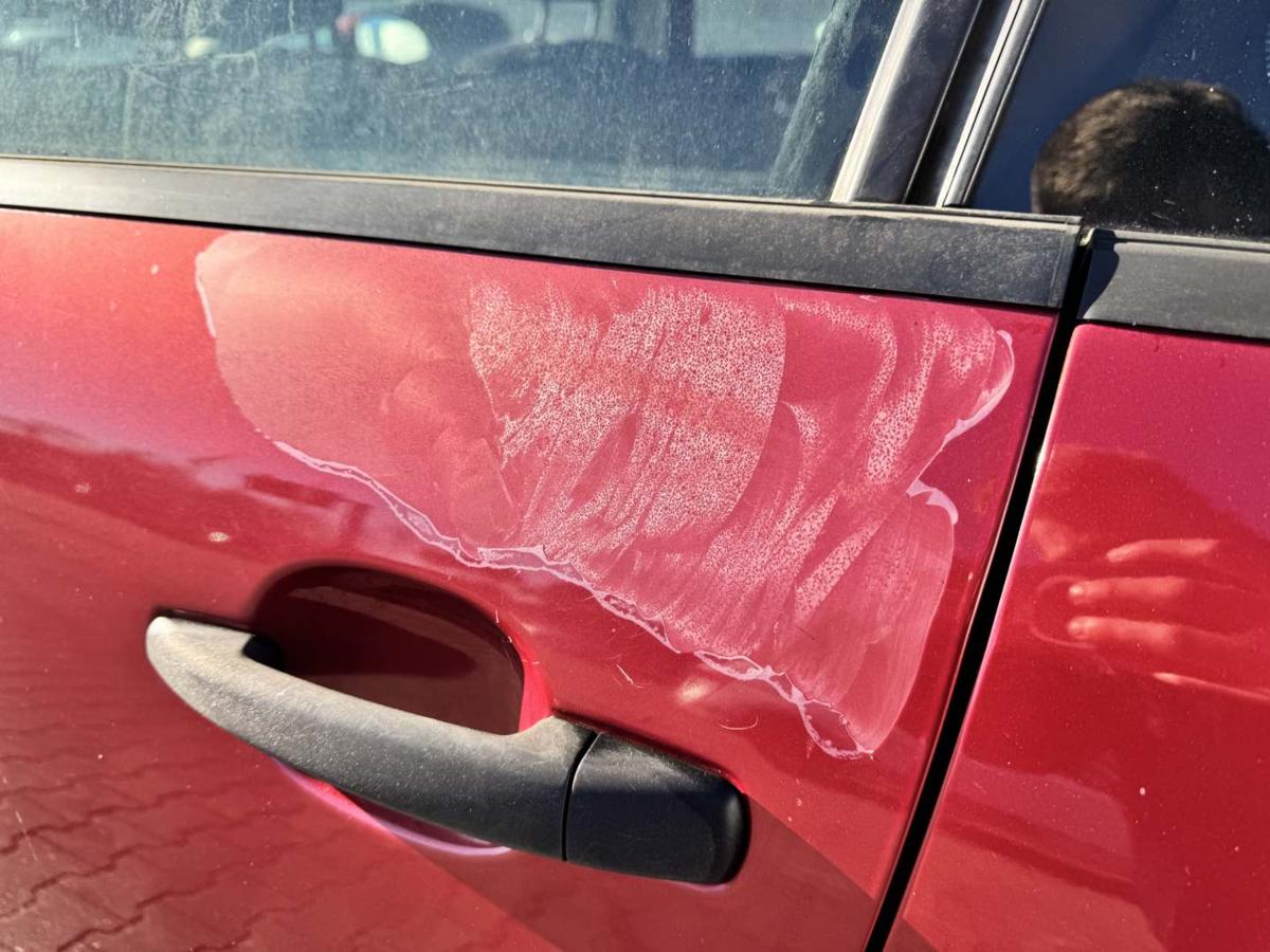 Citroen C4 original T&uuml;r hinten links EKQ Luziferrot Rohbau Bj.2007